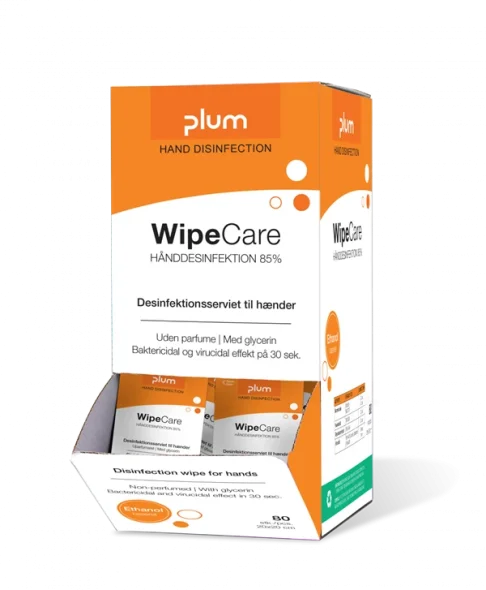 Plum Hnddesinfektion 85% wipes 80stk/pak