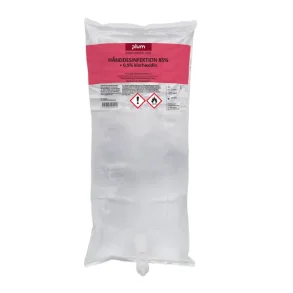 Hnddesinfektion 85% + 0,5% klorhexidin flydende 1L pose