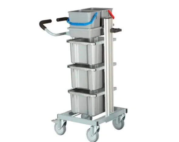 Tina trolleys Exclusive Mini - 2x6 ltr. & 3 x box skuffevogn