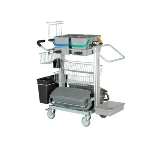 Tina Trolleys Exclusive Hospitalsvogn - m/ 2xmopbox & affald