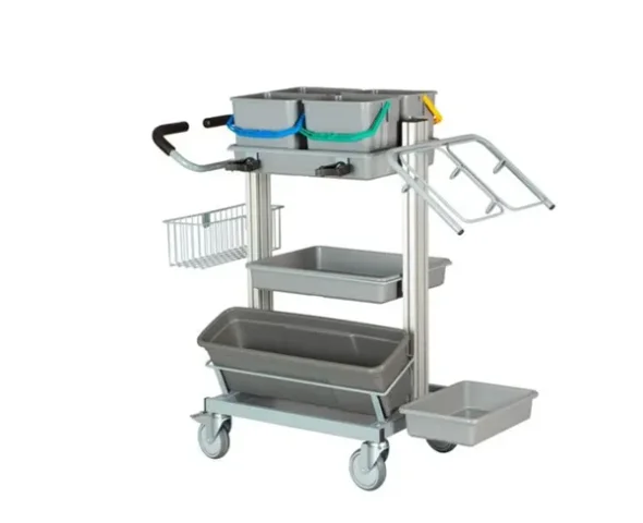 Tina Trolleys Exclusive 60 cm. mopbox 4x6 ltr. & dobbelt affald