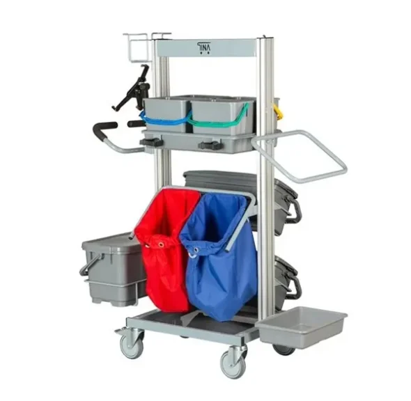 Tina Trolleys Exclusive 4 spands forhjet - m/tabletholder