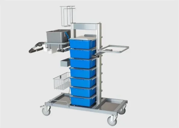 Tina Trolleys Exclusive Hospitalsvogn m 7 bakker