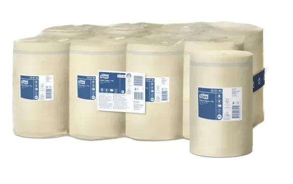 Tork Aftrringspapir Basic, Centerfeed, gul, 1 lags, M1 11 stk - 32 kolli 