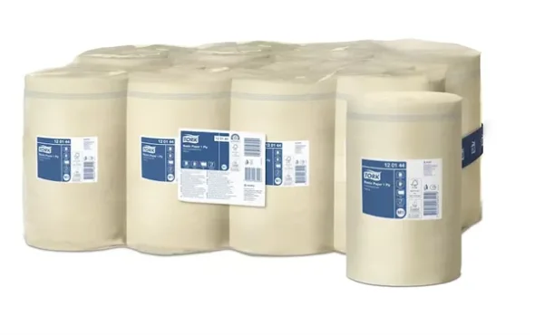 Tork Aftrringspapir Basic, Centerfeed, gul, 1 lags, M1 11 stk