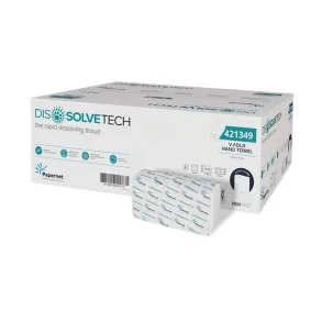 Papernet V fold, lille 2 lags 17,6cm, 3150 STK oplselig