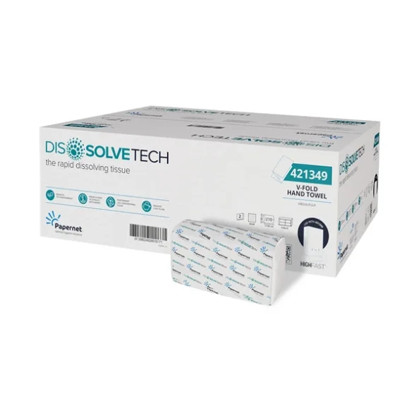 Papernet V fold, lille 2 lags 17,6cm, 3150 STK oplselig