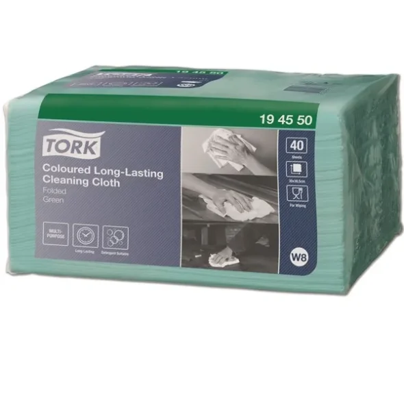Tork W8 Allround klud 1lags Grn  40 stk/pak