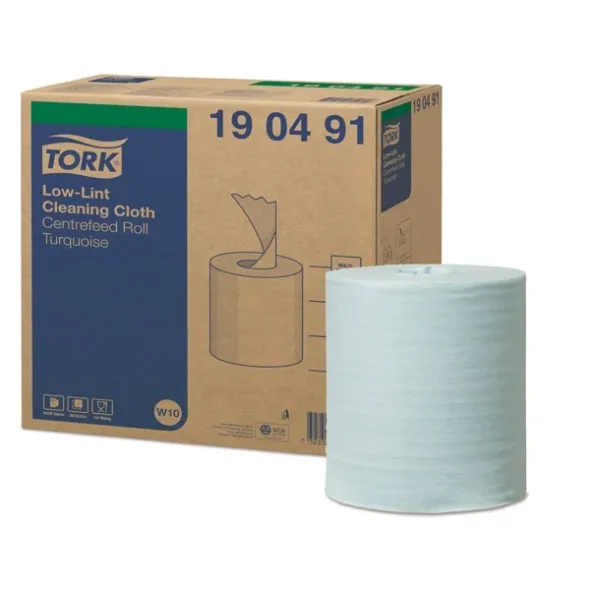 Tork centerfeed rulle 60m t/ Tork Aftrringsklud Sensitive Spand, 4stk/krt