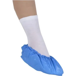 Overtrkssko Poly-Line XL 41x15cm 75 micron bl LDPE 100stk