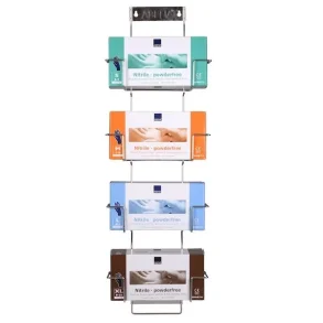 Handskestativ, Flexi Rack slv rustfrit til 4 sker