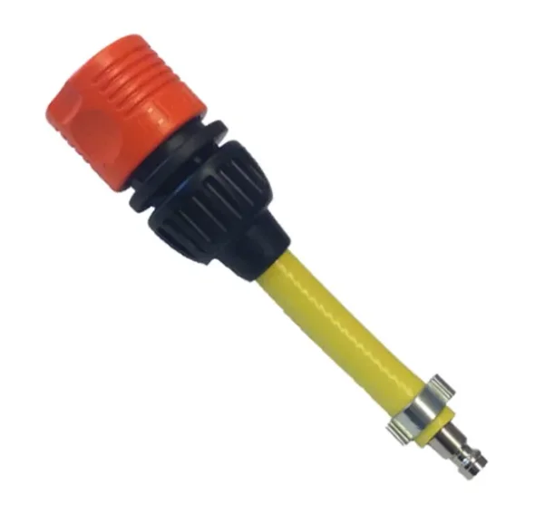 Adapter fra minibore-han til Gardena-type hun