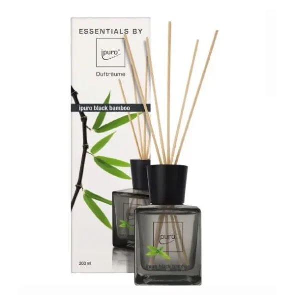 Duft flakon, ipuro, med Bambus duft inkl. pinde, 200 ml