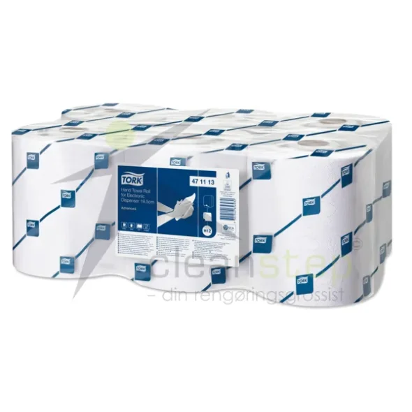 Aftringsrulle EnMotion Impulse, 2 lags, hvid, 6 ruller