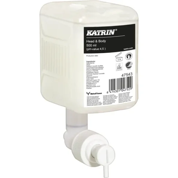 Katrin Hr og bodyshampoo m/parfume, 500 ml #47543