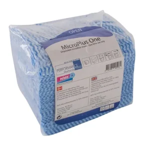 Microfiber klud, bl, 40x40 cm, microfiber/viskose, 50 stk/pak