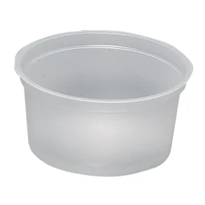 Portionsbger, 9,5cm, 200 ml klar PS, Transperant 800stk