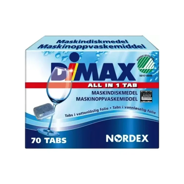 Opvasketabs Dimax Maskindisk Tabs 70 stk/pakke / All-In-One