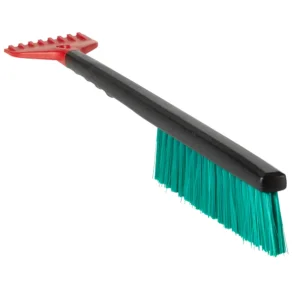 Snebrste med isskraber, 490 mm, Stiv, Sort