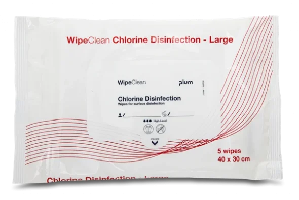 WipeClean Chlorine Disinfection 40x30 cm 5stk/pak