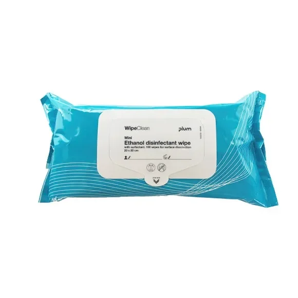 WipeClean Ethanol Disinfection 80% Tensid 100stk/pak