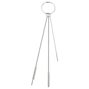 Vikan Rensest m/3 brster, 2, 5, 6 mm, Bld, Hvid