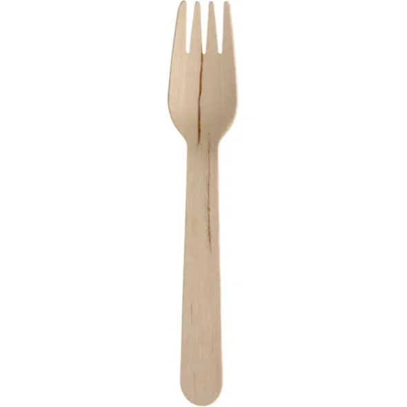 Gaffel,  Gastro-Line, 16,5cm, brun, birketr, 100 stk
