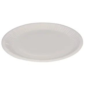 Paptallerken, Gastro-Line, 18cm, hvid, pap 100 stk