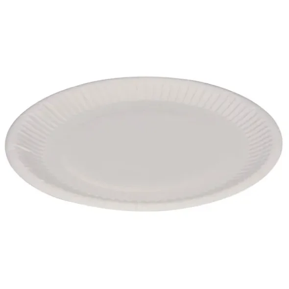 Paptallerken, Gastro-Line, 18cm, hvid, pap 100 stk