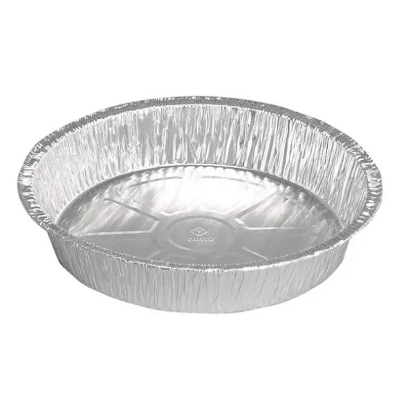 Rund alu-form, 4cm, 21cm, aluminium, 1070 ml, rund 100stk x 8 pakker