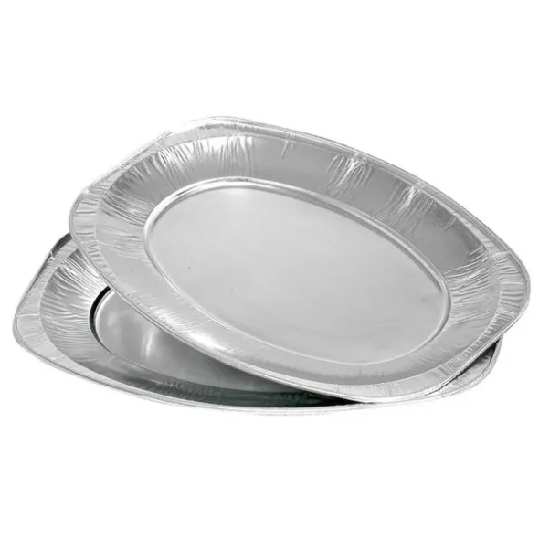 Serveringsfad  35x24,3cm, 105 my slv, aluminium oval 100 stk