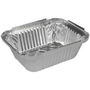 Aluminiumsbakke 12,3x9,6x3,3cm alu, firkant 250 ml 150stk 