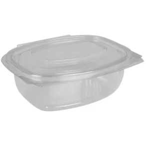 Salatbger, 15,5x13x5,5cm, 500 ml, klar, APET, med hngslet lg 600 stk