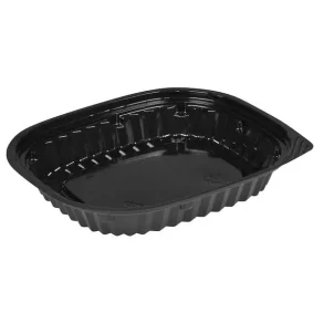 Sushi bakke, 17,7x15x2,7cm, 300 ml, sort, PS, lille 500 stk