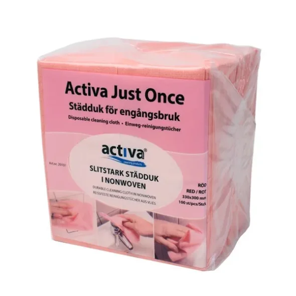 Activca Engangsklud rd, 100 stk 