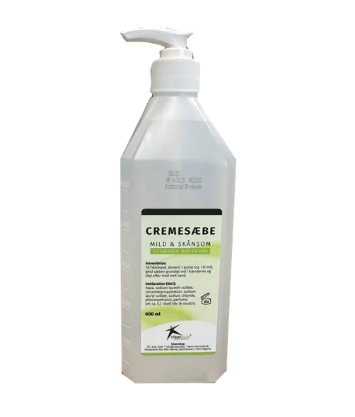 Cleanstep Cremesbe Mild & sknsom m/ pumpe 600ml