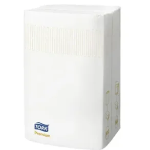Serviet N4 Tork premium 10.8x16.5cm foldet 2-lag hvid Interfold 1000 stk