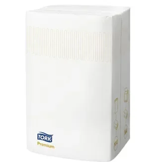 Serviet N4 Tork premium 10.8x16.5cm foldet 2-lag hvid Interfold 1000 stk