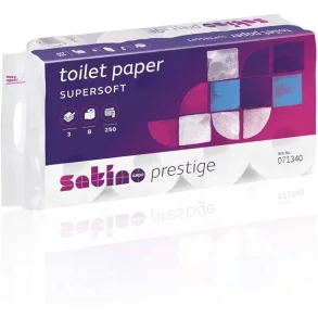 Satino Toiletpapir Wepa 3 lags, FSC, EU, 27.5 meter, 64 ruller hvid