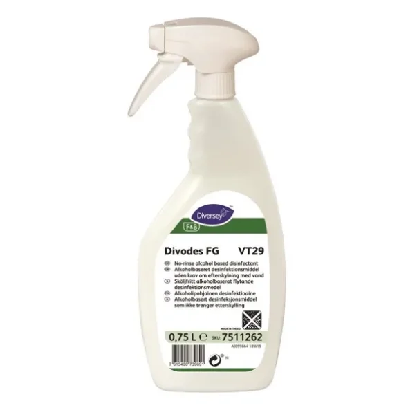 Divodes FG 750ml, Overflade Desinfektionsmiddel spray