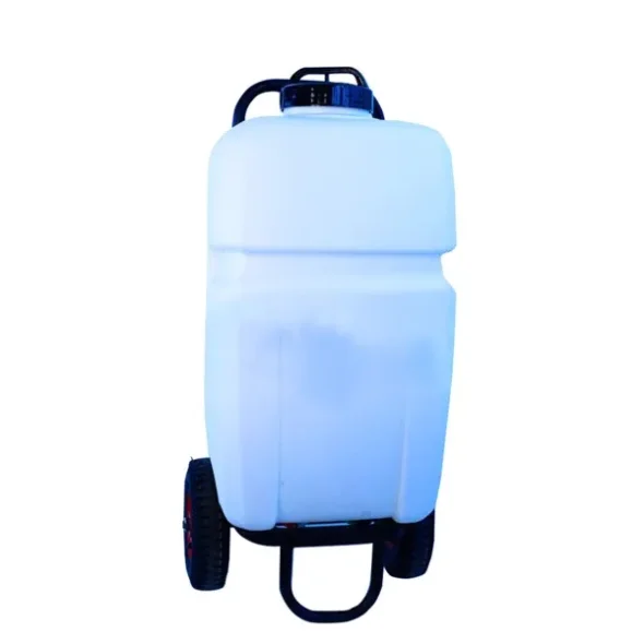 35 liter trolly vandvogn med hjul, pumpe, gelbatteri m.m