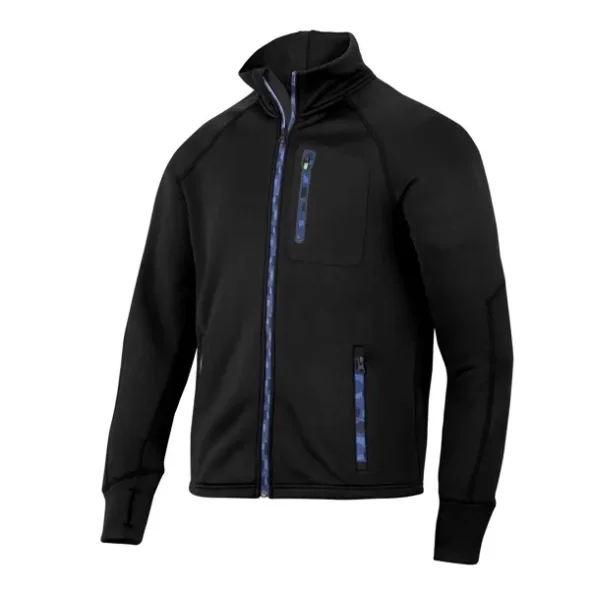 FlexiWork, stretch fleecejakke  BLACK str L