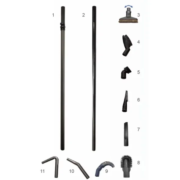 EasyClean indendrs teleskop rensest 5,6 m med tilbehr