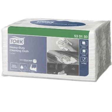 Tork Aftrringsklud W8 kraftig 1 lag hvid 38x32 cm 360 stk