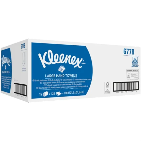 Papirhndkldeark Kleenex Ultra L 1860 ark/kolli