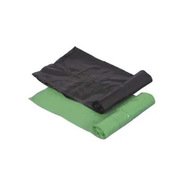 Affaldspose, LDPE, grn/sort, 20 my, 45x52 cm, 20 l, 2 ruller pr. pak