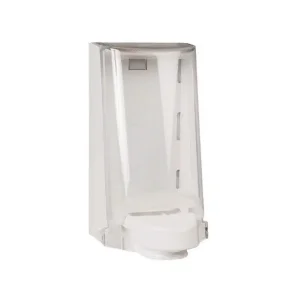 Sterisol Dispenser, med transparent kappe, hvid, 700 ml,