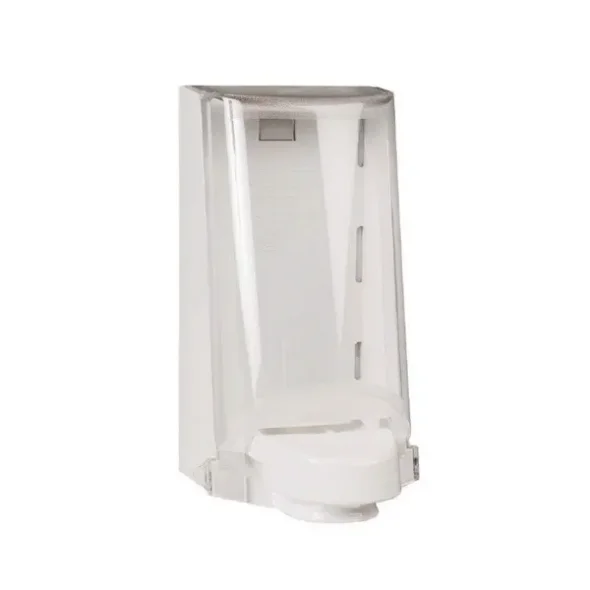 Sterisol Dispenser, med transparent kappe, hvid, 700 ml,