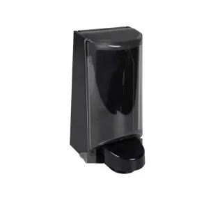 Sterisol Dispenser, med transparent kappe, sort, 700 ml,