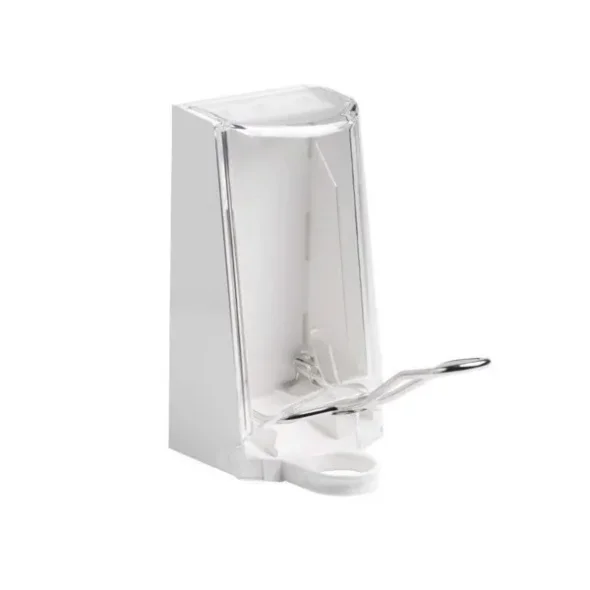 Stldispenser, Sterisol, Til lukket dispenser med klar kappe, rustfri albuebetjening, 700 ml